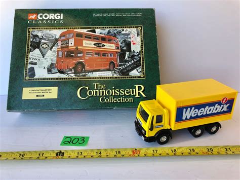 CORGI CLASSICS DIECAST BUS & DELIVERY TRUCK.