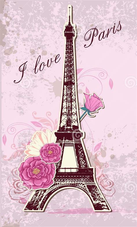 Pink I Love Paris Wallpaper Ilustración De París Tema De Paris Fondos De Pantalla Paris