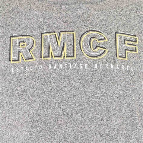 Real Madrid Mens Text Rmcf T Shirt Greylime Real Madrid Cf Uk Shop