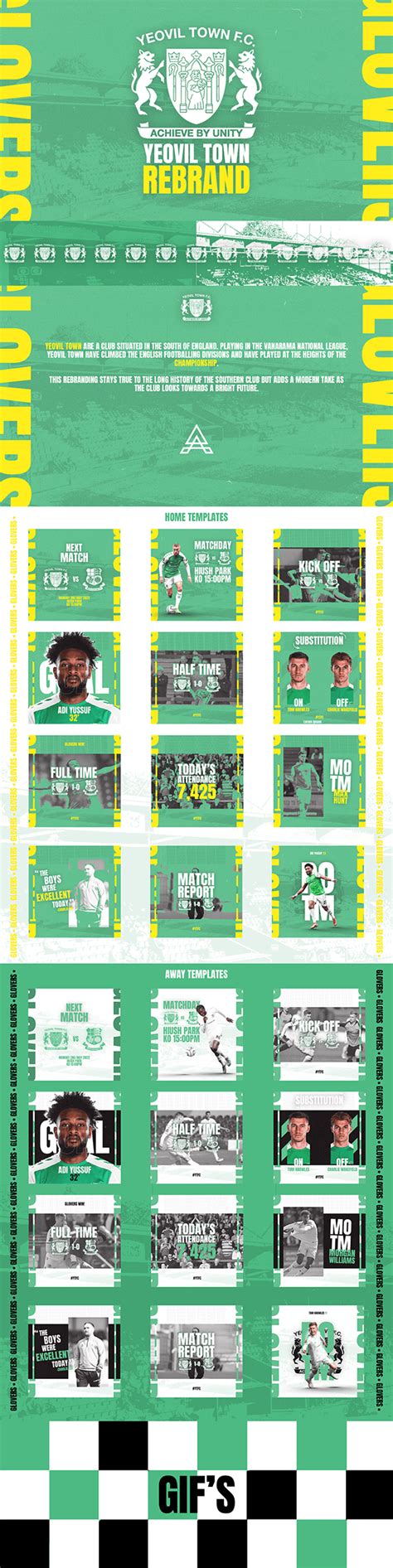 Yeovil Town Fc Social Rebranding On Behance