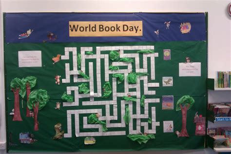 Gloucestershire Libraries World Book Day Display Up Hatherley Library