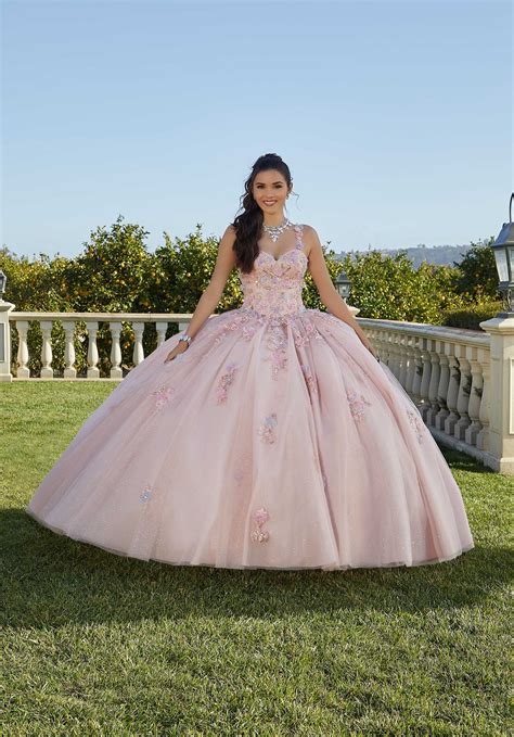 Two Tone Satin And Tulle With Beading Quinceanera Dress Morilee