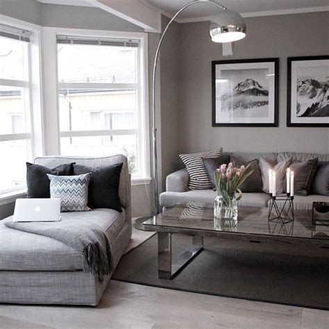 Light Grey Living Room With Dark Furniture Bryont Blog