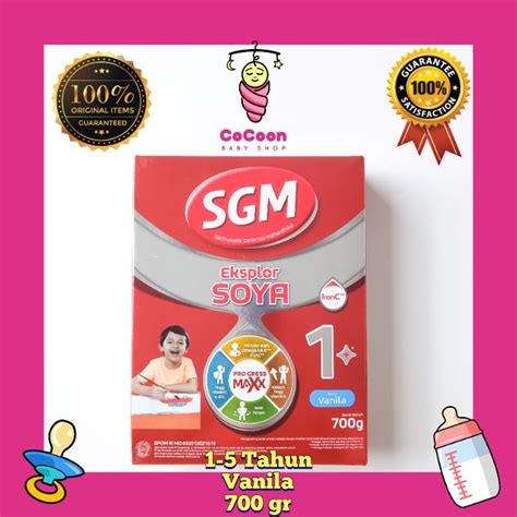 Jual Susu Formula Anak SGM Eksplor Soya 1 1 5 Tahun Vanila 700 G 700gr