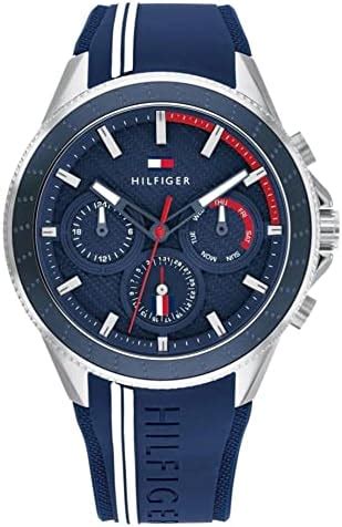 Tommy Hilfiger Analogue Multifunction Quartz Watch For Men With Navy