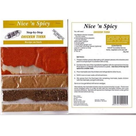 Nice ‘n Spicy Chicken Tikka Sachet