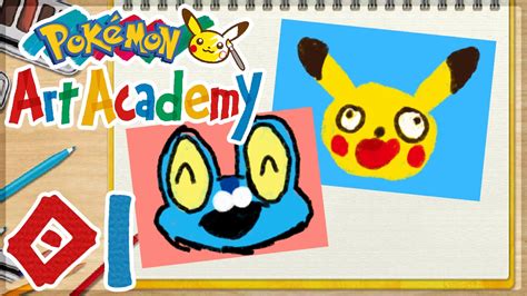 Pokémon Art Academy 01 Drawing Pikachu And Froakie Youtube