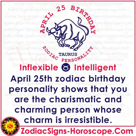 April 25 Zodiac – Complete Birthday Personality and Horoscope ...