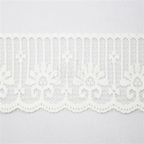 Nylon Lace Trimming Cream Shine Trimmings Fabrics