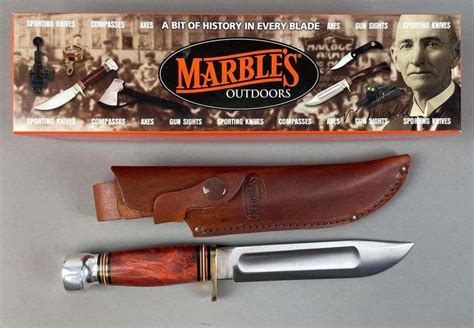 Marbles Ideal Bowie Knife With Sheath Matthew Bullock Auctioneers