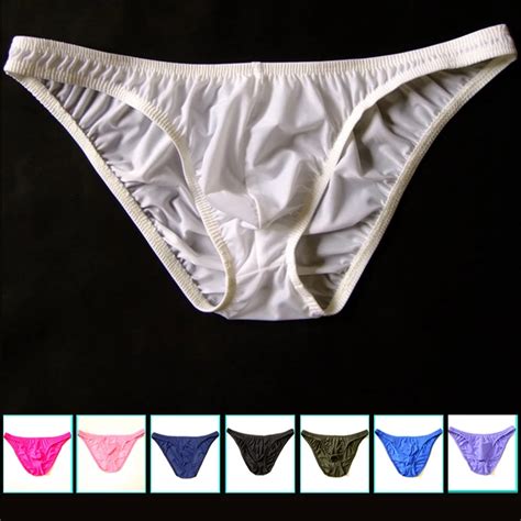 Ropa interior de nailon para hombre calzoncillos convexos en U suspensorio Sexy sólido gay