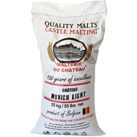 Malt in grains Château Munich Light 13 17 EBC 25 kg Beer Polsinelli