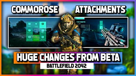 Huge Battlefield 2042 Changes Attachments Commorose Ui Changes