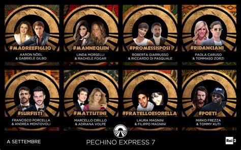 Si Parte Svelato Il Cast Di Pechino Express 7 Ecco Le Otto Coppie