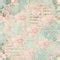 Vintage Floral Collage Background Damask Cottage Roses Pink