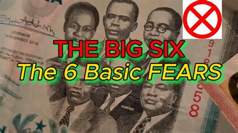 The Big Six The 6 Basic Fears Youtube