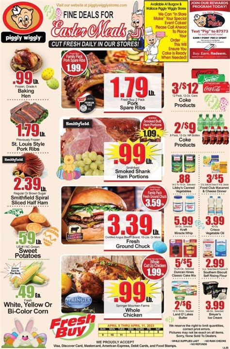 Piggly Wiggly Weekly Ad Apr 05 Apr 11 2023 Easter Promotion