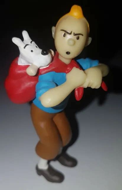 Figurine Figure Tintin Et Milou Moulinsart Herg En Tr S Bon Tat Cm