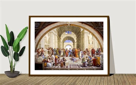 Stanza Della Segnatura The School Of Athens By Raphael Fine Etsy