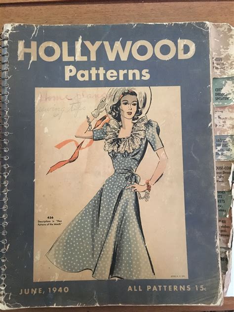 Hollywood Pattern Catalogue June 1940 Vintage Sewing Patterns Vintage Sewing Sewing Patterns