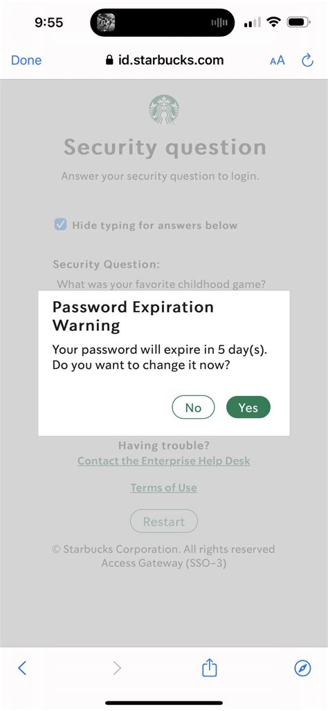 Password reset : r/starbucks
