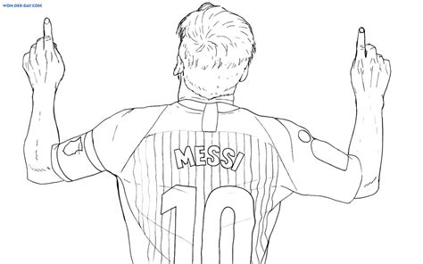 Coloriages Lionel Messi Imprimer Et Colorier