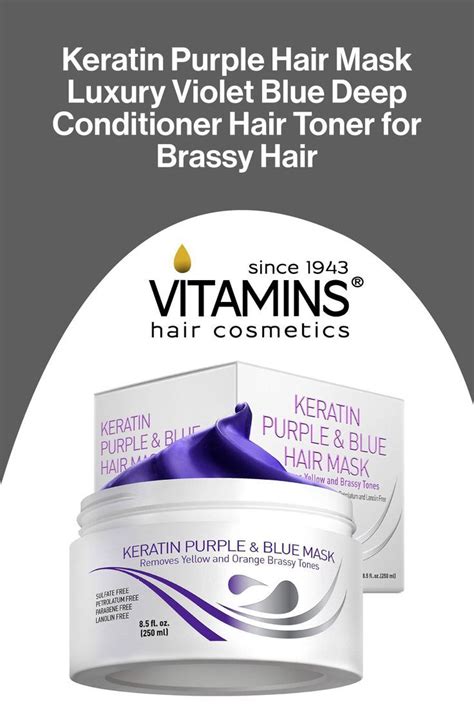 Keratin Purple Hair Mask Luxury Violet Blue Deep Conditioner Hair Toner ...