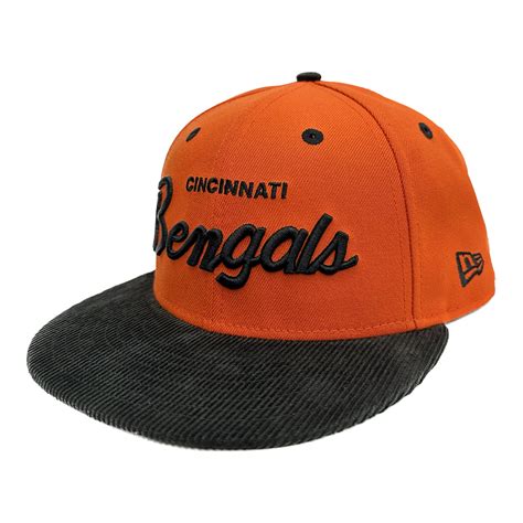 Cincinnati Bengals New Era Orangeblack Corduroy Visor Griswold 59fifty