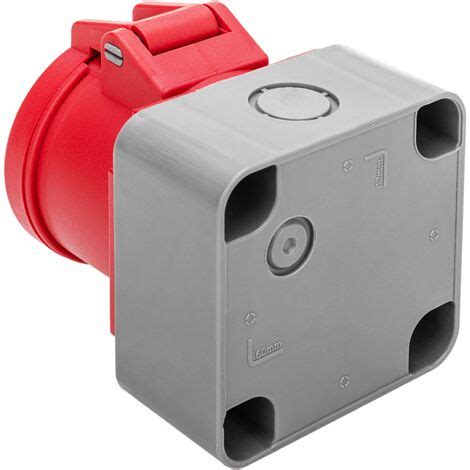 BeMatik Base De Enchufe Industrial CETAC Hembra 3P T N 16A 380V IP44