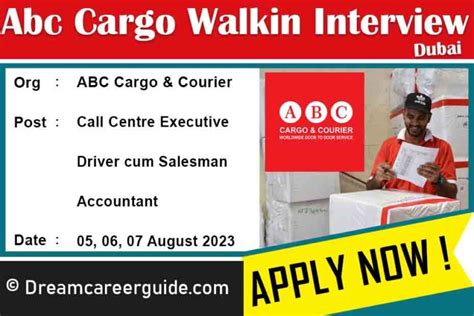 ABC Cargo Courier Jobs Latest Openings 2023