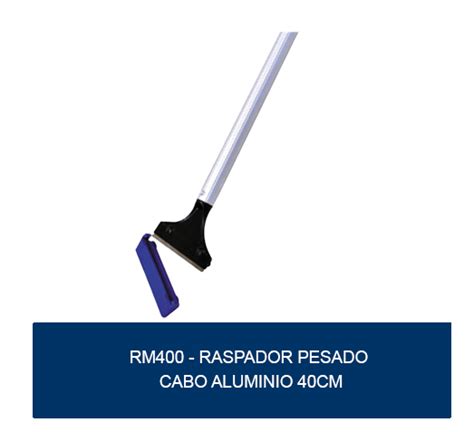 Raspador pesado cabo alumínio 40cm Melhoramentos Higiene