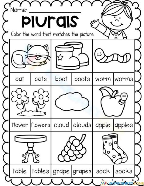 Plurals Worksheet