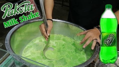 Pakola Juice Ice Pakola Milk Shake Refreshing Summer Drink Street