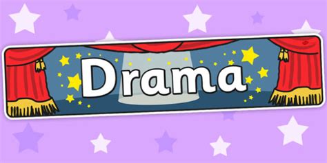 Drama Display Banner Teacher Made