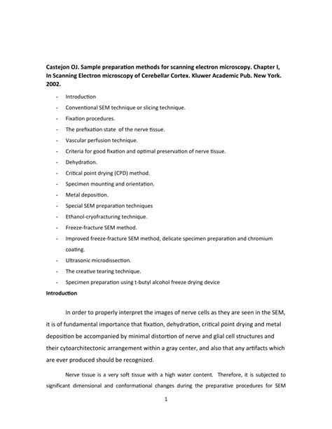 (PDF) Sample Preparation Methods for Scanning Electron Microscopy