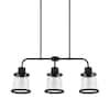 Hampton Bay Rigby Light Matte Black Linear Dining Room Chandelier