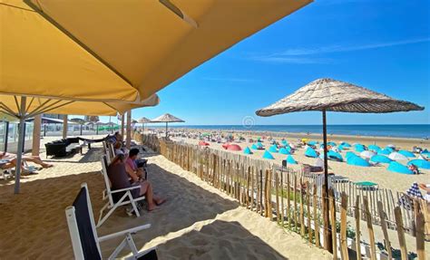 Zandvoort Netherlands August 12 2022 Relaxing Deck Chairs Under