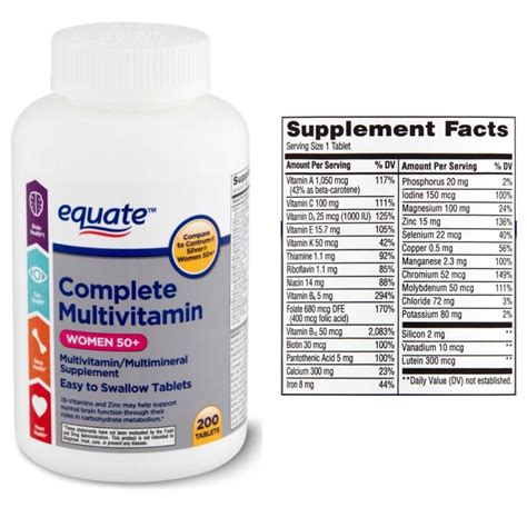 Equate Complete Multivitamin Women 50 On Carousell