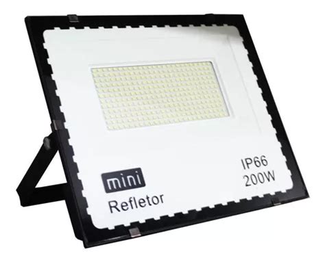 Refletor Holofote Led 200w Bivolt Mini Área Externa Frete grátis