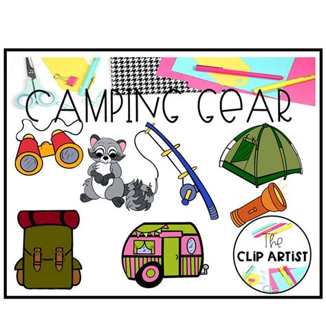 Camping Gear Clipart - Etsy