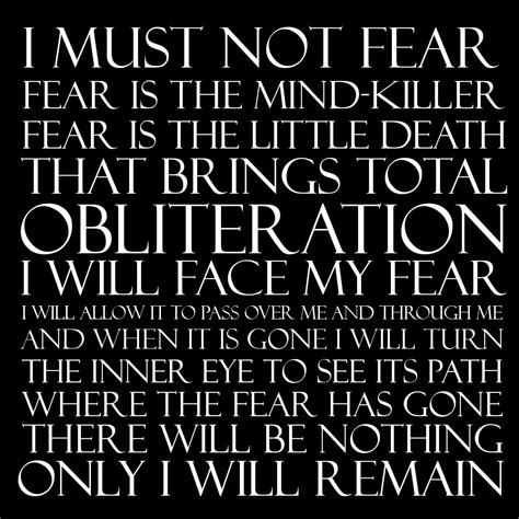 Dune Litany Against Fear By Grigori77 On DeviantArt Fear Dune