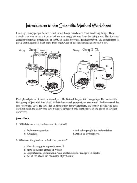 Scientific Method Worksheet Fundamentals For Chemistry Ch