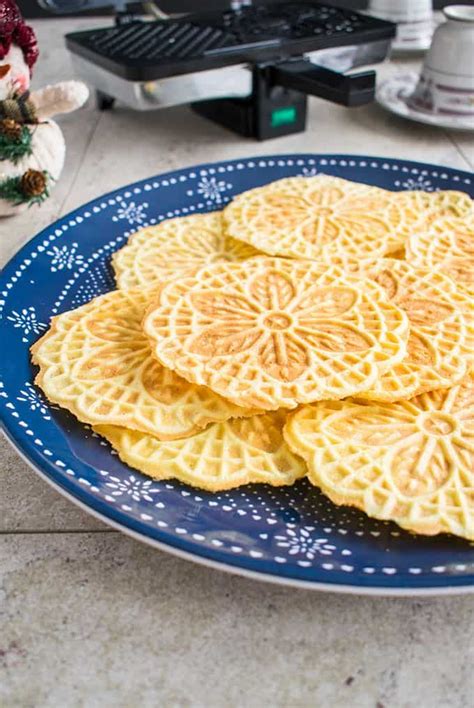 Almond Pizzelle Cookies These Festive Italian Waffle Cookies Are