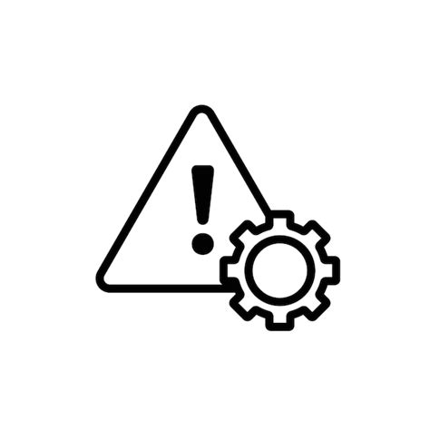 Icono De Error Del Sistema Vector Premium