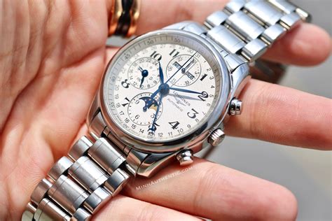 Longines Master Moonphase Chronograph 40mm L26734786 Minh Authentic