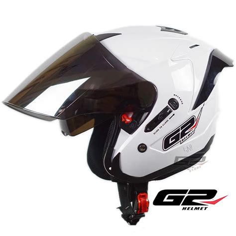 Jual Helm G Optimax Original Double Kaca Paket Ganteng Kaca Flat