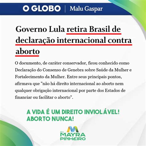 Dra Mayra Pinheiro On Twitter Lula Retira Brasil De Declaração