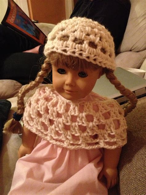 Easy Crotchet Hat And Poncho For American Girl Doll Doll Clothes American Girl Doll Girl Dolls