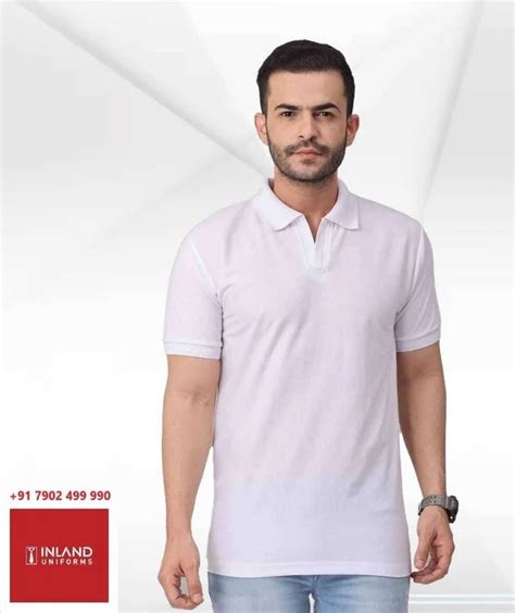 Polo White T Shirt 007 Half Sleeves Plain At Best Price In Kozhikode Id 2851612785188