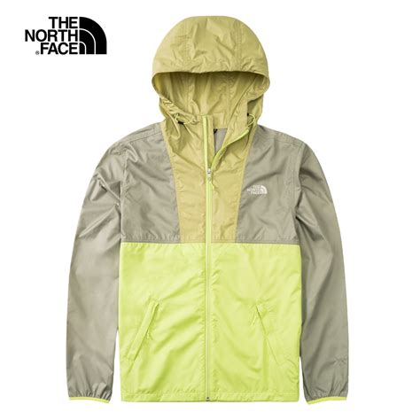 【the North Face 官方旗艦】北面男款綠色拼接dwr防潑水連帽外套｜7qp14ai 抗uv 風衣外套 Yahoo奇摩購物中心